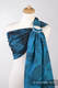 Ringsling, Jacquard Weave (100% cotton) - Feathers Turquoise & Black - long 2.1m #babywearing