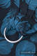 Ringsling, Jacquard Weave (100% cotton) - Feathers Turquoise & Black - long 2.1m #babywearing