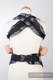 Nosidełko Ergonomiczne z tkaniny żakardowej 100% bawełna , Toddler Size, PIÓRA CZARNY Z BIAŁYM #babywearing