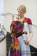 Żakardowa chusta do noszenia dzieci, bawełna - OGNISTE PIÓRA - rozmiar XL #babywearing