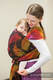 Baby Wrap, Jacquard Weave (100% cotton) - FEATHERS ON FIRE - size XS #babywearing