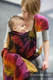 Baby Wrap, Jacquard Weave (100% cotton) - FEATHERS ON FIRE - size XL #babywearing