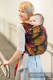 Żakardowa chusta do noszenia dzieci, bawełna - OGNISTE PIÓRA - rozmiar L (drugi gatunek) #babywearing