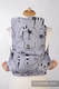 Mei Tai carrier Mini with hood/ jacquard twill / 100% cotton / CRAZY CATS #babywearing