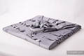 Żakardowa chusta kółkowa do noszenia dzieci, bawełna - SZALONE KOTY - long 2.1m #babywearing