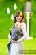 Żakardowa chusta kółkowa do noszenia dzieci, bawełna - SZALONE KOTY - long 2.1m #babywearing