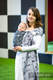 Bandolera de anillas, tejido Jacquard (100% algodón) - CRAZY CATS - long 2.1m (grado B) #babywearing