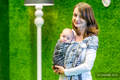 Żakardowa chusta kółkowa do noszenia dzieci, bawełna - SZALONE KOTY - long 2.1m #babywearing