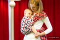 Baby Wrap, Jacquard Weave (100% cotton) - QUEEN OF HEARTS - size L #babywearing