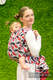 Baby Wrap, Jacquard Weave (100% cotton) - QUEEN OF HEARTS - size XS (grade B) #babywearing