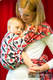 Baby Wrap, Jacquard Weave (100% cotton) - QUEEN OF HEARTS - size M #babywearing