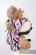 Nosidełko dla lalek z tkaniny chustowej - KRÓLOWA SERC (drugi gatunek) #babywearing