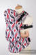 Ergonomische Tragehilfe, Größe Baby, Jacquardwebung, 100% Baumwolle - QUEEN OF HEARTS - Zweite Generation #babywearing