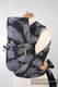 Nosidełko dla dzieci MEI-TAI TODDLER, bawełna, splot żakardowy, z kapturkiem, PIÓRA CZARNY Z BIAŁYM #babywearing