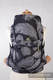 Nosidełko dla dzieci MEI-TAI TODDLER, bawełna, splot żakardowy, z kapturkiem, PIÓRA CZARNY Z BIAŁYM #babywearing