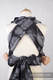 Nosidełko dla dzieci MEI-TAI TODDLER, bawełna, splot żakardowy, z kapturkiem, PIÓRA CZARNY Z BIAŁYM #babywearing