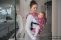 Ergonomic Carrier, Baby Size, jacquard weave 100% cotton - HEARTBEAT - ABIGAIL, Second Generation #babywearing