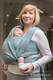 Baby Wrap, Jacquard Weave (100% cotton) - LITTLE LOVE - BREEZE - size XS (grade B) #babywearing