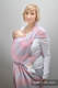 Baby Wrap, Jacquard Weave (100% cotton) - LITTLE LOVE - HAZE - size XS #babywearing