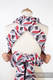 Mei Tai carrier Mini with hood/ jacquard twill / 100% cotton / QUEEN OF HEARTS #babywearing