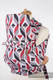 Mei Tai carrier Toddler with hood/ jacquard twill / 100% cotton / QUEEN OF HEARTS #babywearing
