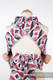 Mei Tai carrier Toddler with hood/ jacquard twill / 100% cotton / QUEEN OF HEARTS #babywearing