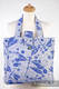 Shoulder bag made of wrap fabric (100% cotton) - DRAGONFLY WHITE & BLUE - standard size 37cmx37cm #babywearing
