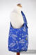 Hobo Bag made of woven fabric, 100% cotton - DRAGONFLY BLUE & WHITE #babywearing