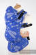 Ergonomic Carrier, Baby Size, jacquard weave 100% cotton - DRAGONFLY BLUE & WHITE - Second Generation #babywearing