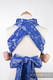 Mei Tai carrier Mini with hood/ jacquard twill / 100% cotton / DRAGONFLY BLUE & WHITE #babywearing