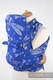 Mei Tai carrier Toddler with hood/ jacquard twill / 100% cotton / DRAGONFLY BLUE & WHITE #babywearing