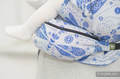 Gürteltasche, hergestellt vom gewebten Stoff (100% Baumwolle) - DRAGONFLY WEISS & BLAU #babywearing