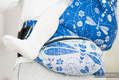 Waist Bag made of woven fabric, (100% cotton) - DRAGONFLY WHITE & BLUE #babywearing