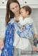 Żakardowa chusta kółkowa do noszenia dzieci, bawełna - WAŻKI NIEBIESKI Z BIAŁYM - long 2.1m #babywearing
