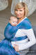 Żakardowa chusta do noszenia dzieci, bawełna - LITTLE LOVE - OCEAN - rozmiar M #babywearing