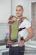 Ergonomische Tragehilfe, Gr. Baby, Kreuzköper-Bindung, 100% Baumwolle - LIME & KHAKI - zweite Generation #babywearing