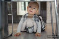 Żakardowa chusta dla lalek, 100% bawełna - SREBRZYSTY MOTYL #babywearing