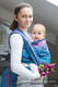 Baby Wrap, Jacquard Weave (100% cotton) - DREAM TREE BLUE & PINK - size S #babywearing
