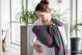 Żakardowa chusta kółkowa do noszenia dzieci, bawełna, ramię bez zakładek - LITTLE LOVE - ORCHIDEA - long 2.1m #babywearing