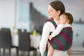 Żakardowa chusta kółkowa do noszenia dzieci, bawełna - LITTLE LOVE - ORCHIDEA - long 2.1m #babywearing