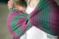 Baby Wrap, Jacquard Weave (100% cotton) - LITTLE LOVE - ORCHID - size M (grade B) #babywearing