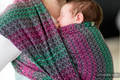 Baby Wrap, Jacquard Weave (100% cotton) - LITTLE LOVE - ORCHID - size L #babywearing