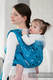 Baby Wrap, Jacquard Weave (100% cotton) - BLUE PRINCESSA - size M #babywearing