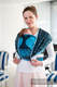 Żakardowa chusta do noszenia dzieci, bawełna - BŁĘKITNA KSIĘŻNICZKA - rozmiar XS #babywearing