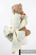Żakardowa chusta dla lalek, 100% bawełna - LITTLE LOVE - ZŁOTY TULIPAN #babywearing