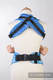 Ergonomic Carrier, Baby Size, jacquard weave 100% cotton - BLUE WAVES 2.0, Second Generation #babywearing