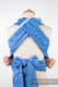 MEI-TAI carrier Mini, jacquard weave - 100% cotton - with hood, BLUE WAVES 2.0 #babywearing