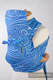 Nosidełko dla dzieci MEI-TAI TODDLER z kapturkiem, bawełna, splot żakardowy, NIEBIESKIE FALE 2.0 #babywearing