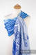 Ringsling, Jacquard Weave (100% cotton), with gathered shoulder - BLUE WAVES 2.0 - long 2.1m #babywearing