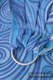 Ringsling, Jacquard Weave (100% cotton) - BLUE WAVES 2.0 - long 2.1m #babywearing